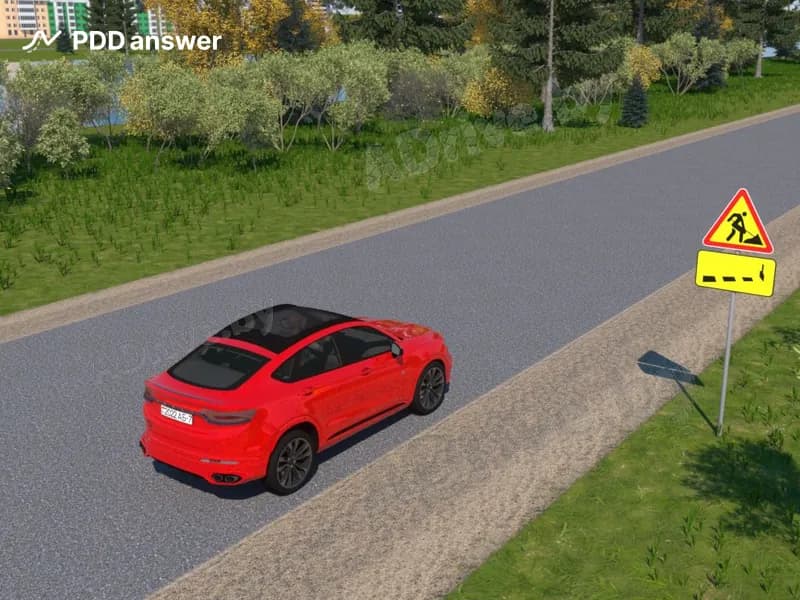 О чём предупреждает водителя показанное на рисунке сочетание дорожных знаков?