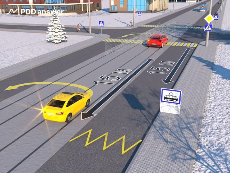 Кто из водителей в показанной ситуации выполняет разворот, не нарушая Правила дорожного движения?