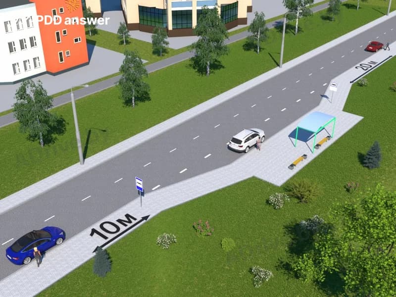 Кто из водителей в соответствии с Правилами дорожного движения осуществляет посадку пассажиров, не создавая препятствия для движения маршрутных транспортных средств?