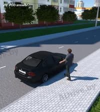 С какой стороны пассажиру разрешено осуществлять посадку в легковой автомобиль?