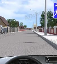 На показанном перекрёстке в жилой зоне Вы, управляя легковым автомобилем: