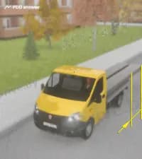 Как следует перевозить показанный груз в условиях недостаточной видимости, если общая длина автомобиля с грузом не превышает 12 метров?