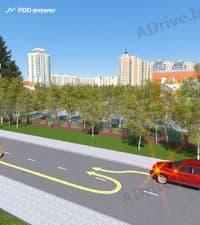 Водитель какого автомобиля в показанной обстановке обязан уступить дорогу?