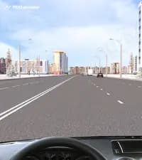 После выполнения поворота налево на перекрёстке, лицо, принимающее экзамен, подало команду: «Остановитесь в ближайшем разрешённом месте». Как следует перестроиться для остановки у правого края проезжей части дороги?