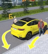 Кто из пассажиров в показанной ситуации правильно осуществляет высадку из автомобиля?