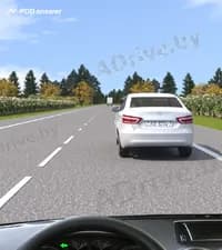 Разрешается ли Вам, управляя легковым автомобилем, приступить к выполнению обгона, не посмотрев в зеркало заднего вида или иным образом не проконтролировав обстановку сзади управляемого транспортного средства?