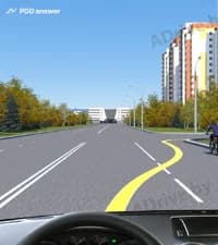 Обязаны ли Вы при управлении легковым автомобилем, осуществляя перестроение перед поворотом направо, уступить дорогу велосипедисту?