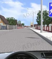 На показанном перекрёстке в жилой зоне Вы, управляя легковым автомобилем: