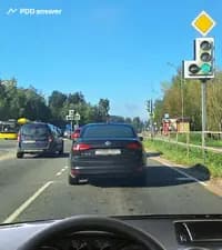 В данной ситуации Вы, управляя легковым автомобилем: