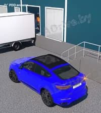 Разрешено ли водителю синего легкового автомобиля остановиться для высадки пассажира ближе 10 метров от служебных дверей магазина в показанной обстановке?