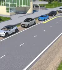 Разрешено ли водителю красного автомобиля высадить пассажира в показанном месте у края проезжей части дороги?