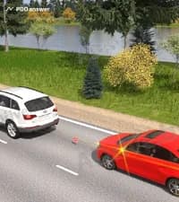 Правильно ли обозначено гибкое связующее звено при буксировке в показанной ситуации?
