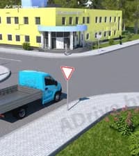 В каком из перечисленных ответов наиболее полно указаны условия для проезда грузового автомобиля с технически допустимой общей массой не более 3.5 тонны на территорию, обозначенную дорожным знаком «Жилая зона»?