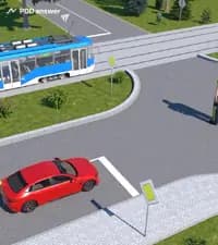 Водителю легкового автомобиля, намеревающемуся повернуть налево, в показанной ситуации: