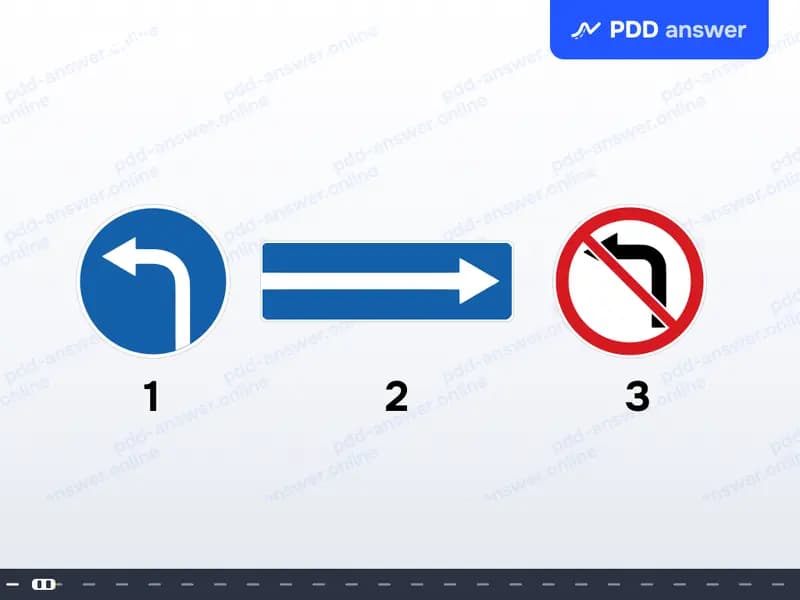 Какие из показанных дорожных знаков не запрещают разворот?