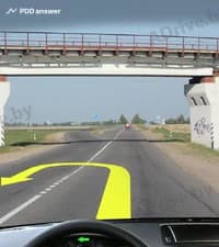 Разрешается Вам выполнить разворот через прерывистую линию горизонтальной дорожной разметки, не доезжая до путепровода?
