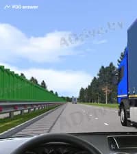 Как Вы, управляя легковым автомобилем на автомагистрали и намереваясь опередить два грузовых автомобиля, поступите после опережения первого грузового автомобиля?