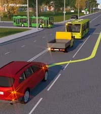 Нарушит ли Правила дорожного движения водитель легкового автомобиля, проехав перекрёсток так, как показано на рисунке?